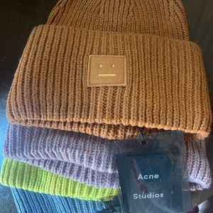 BROWN Acne Studios beanie